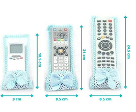 UK-0330 (Set of 3) Remote Covers Prevent Your remotes from dust| fits on All remotes Available in Common Indian households Multicolor