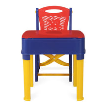 4594C Study Table And Chair Set For Boys And Girls With Small Box Space For Pencils Plastic High Quality Study Table (Red/Blue/Yellow)