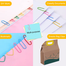 8859 MultiPurpose Assorted Color Coated Paper Clips, Assorted Sizes, Durable & Rustproof, Colored Paper Clips for Paperwork, DIY Work, classify Documents, Bookmark, Snacks Bag Clips, Suitable for Home, School, Office (Approx 28 Pcs)