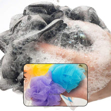 6074 Bath Shower Loofah Sponge Pouf Body Scrubber (Pack of 6Pcs) DeoDap