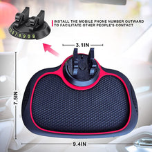 Cart2Add Car Accessories Multifunction Anti-Slip Car Dashboard Mat with 360 Degrees Rotating Mobile Phone Holder Mount Non Slip Sticky Rubber Pad for Smartphone, GPS