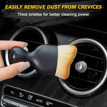 Car Dust Cleaning Brush BMG Import Export Auto Interior Soft Hair Removal Brush Car Cleaning Brush Dust Collectors Curved Design Dirt Dust Clean Brushes Air Conditioner Leather Computer Scratch Free