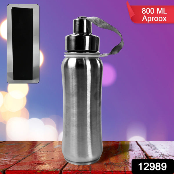 12989 Stainless Steel Insulated Water Bottle with Strainer for Home, Traveling Fridge Water Bottle, Leak Proof, Rust Proof, Cold & Hot | Leak Proof | Office Bottle | Gym | Home | Kitchen | Hiking | Trekking | Travel Bottle (800 ML Approx)