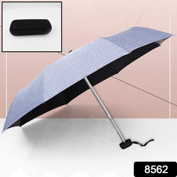 8562 3-Fold Umbrella Summer Sun and Rain Protection Foldable Cute Umbrella || UV Protection Rain Sun Umbrella || Travel Accessories || Umbrella for Children, Girls, and Boys (1 Pc / With Zip Case) 