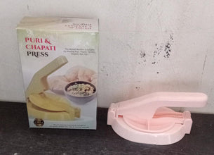 2634 Heavy Quality ABS Plastic Puri Press Maker Machine with Handle (1 Pc)