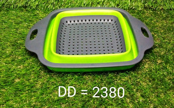 2380 Plastic Folding Basket/Strainer for Kitchen DeoDap