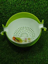 0728 Multifunctional Washing Fruits & Vegetables Basket Strainer and Detachable Drain Basket Bowl DeoDap
