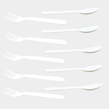 2422 Dinnerware Cutlery Premium Plastic Spoon And Fork Set - 10 pcs DeoDap