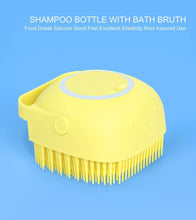 1348B SILICONE MASSAGE BATH BODY BRUSH WITH SHAMPOO DISPENSER DeoDap