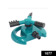 1677 3 Arm 360Â° Sector Rotating Water Sprinkler Garden Pipe Hose Irrigation Yard DeoDap