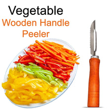 2455 Wooden Handle and Stainless Steel Vegetable Peeler DeoDap