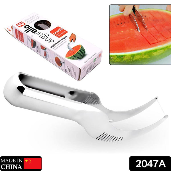 2047 Watermelon Slicer Steel Corer Watermelon Cutter Smart Kitchen Gadget Fruit Slicer Multi-Purpose Stainless Steel Kitchen Tool DeoDap