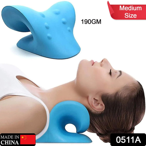 0511A Neck Relaxer | Cervical Pillow for Neck & Shoulder Pain | Chiropractic Acupressure Manual Massage | Medical Grade Material | Recommended by Orthopaedics