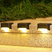 UK-0276 Solar Step Lights Outdoor 8 Pack, Solar Fence Lights Deck Lights