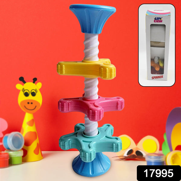 17995 Baby Toy, Mini Spinner, Educational Toy, Tower, Kids Spinning Toy, Puzzle Funny Rotating Tower Toy High Quality Gift for Baby Brain Game Mini Capable of Developing Big Brains Toy (1 Pc)